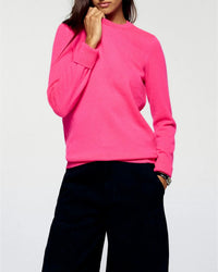 Pull à col rond en cachemire - Raspberry Pink