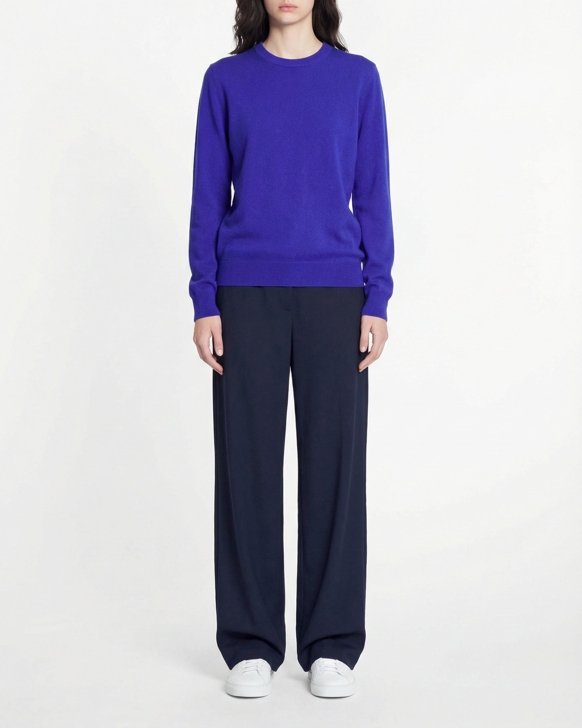 Pull à col rond en cachemire - Magic Purple