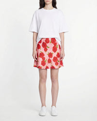 Jupe Lenny en soie - Hot Roses