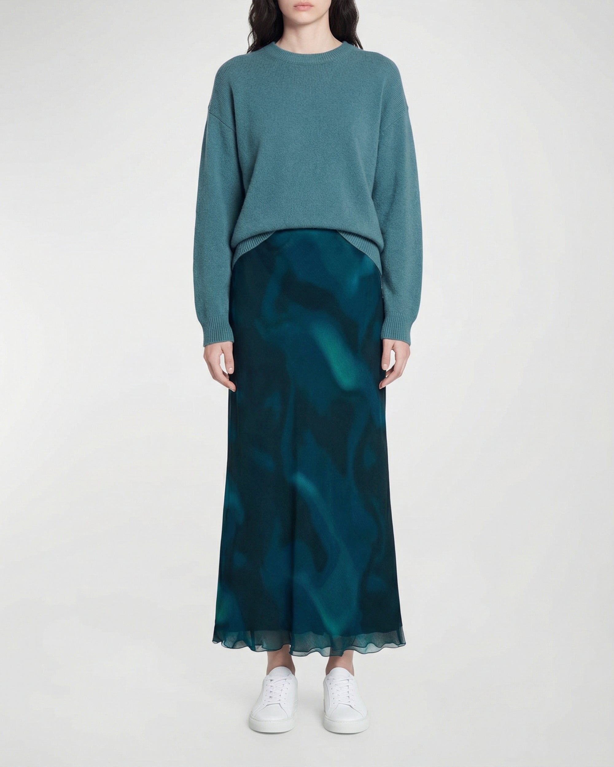 Mid-length skirt - Utopic Black