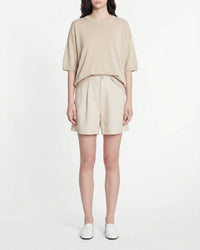 Short linen shorts - Beige
