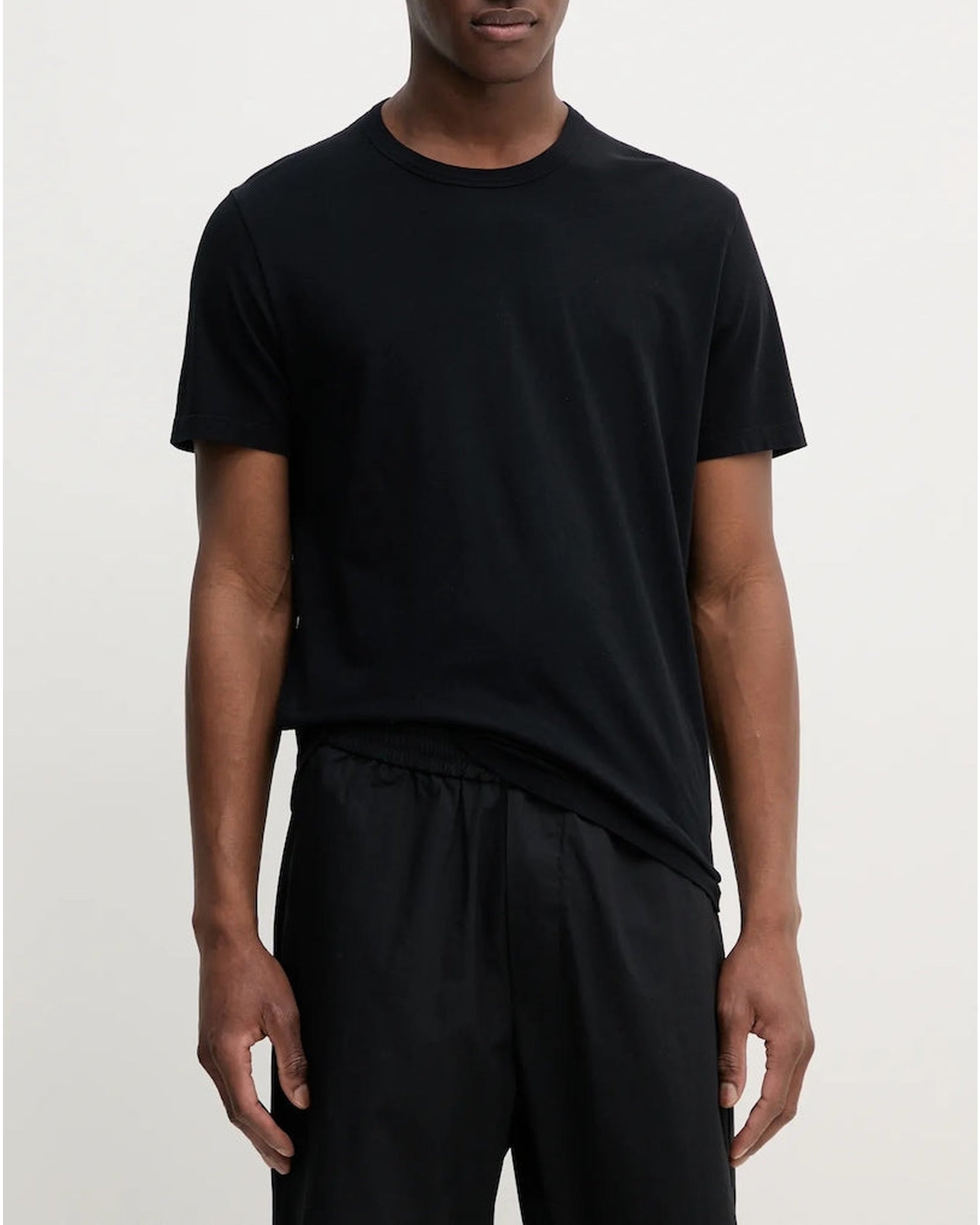 T-shirt à col rond - Washed Black