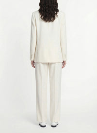 Tailored collar blazer jacket - Ecru