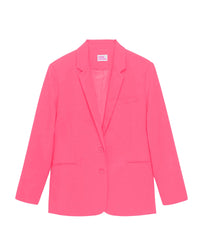 Veste blazer à col tailleur - Flash Pink