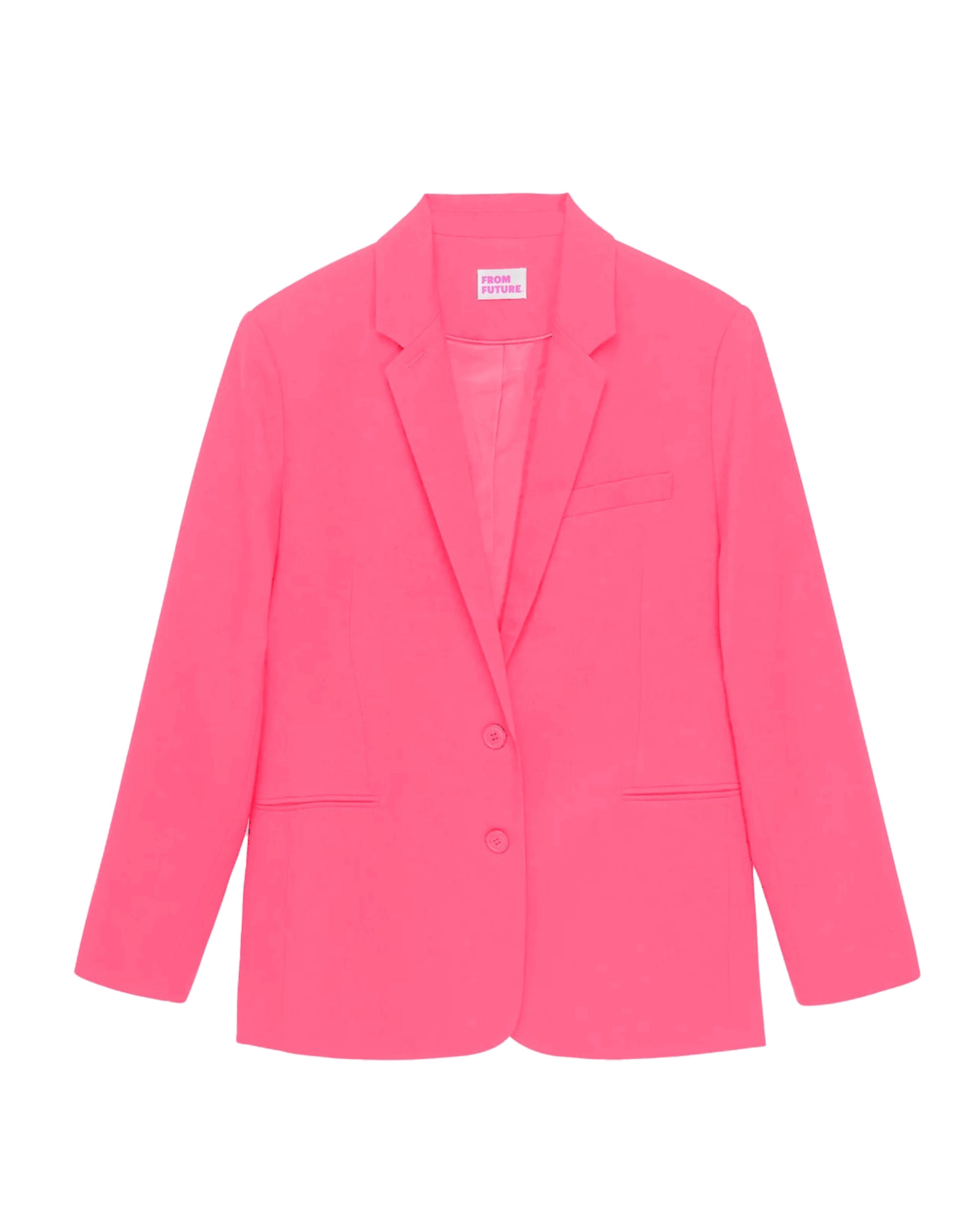 Veste blazer à col tailleur - Flash Pink