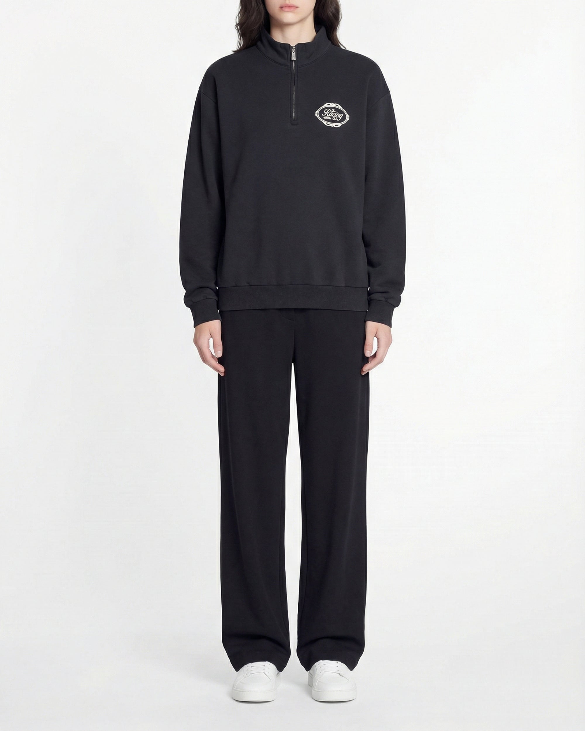 Sweatshirt à col camionneur - Washed Black