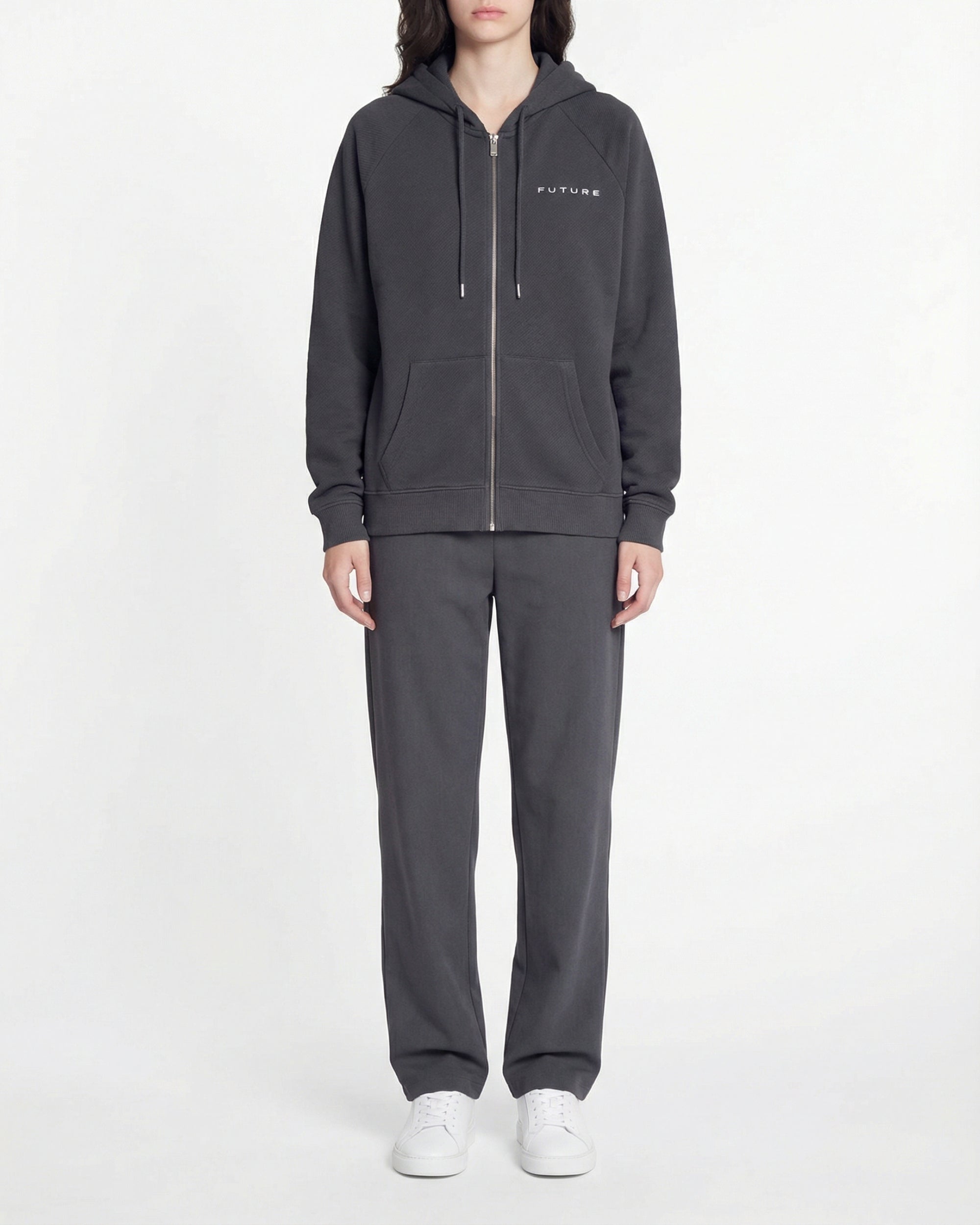 Hoodie zippé Future - Anthracite