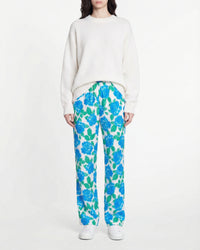 Pantalon large Liam - Electric Roses Blue