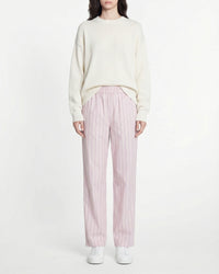 Pantalon flare à rayures - Beige