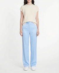 Pantalon droit taille haute - Baby Blue