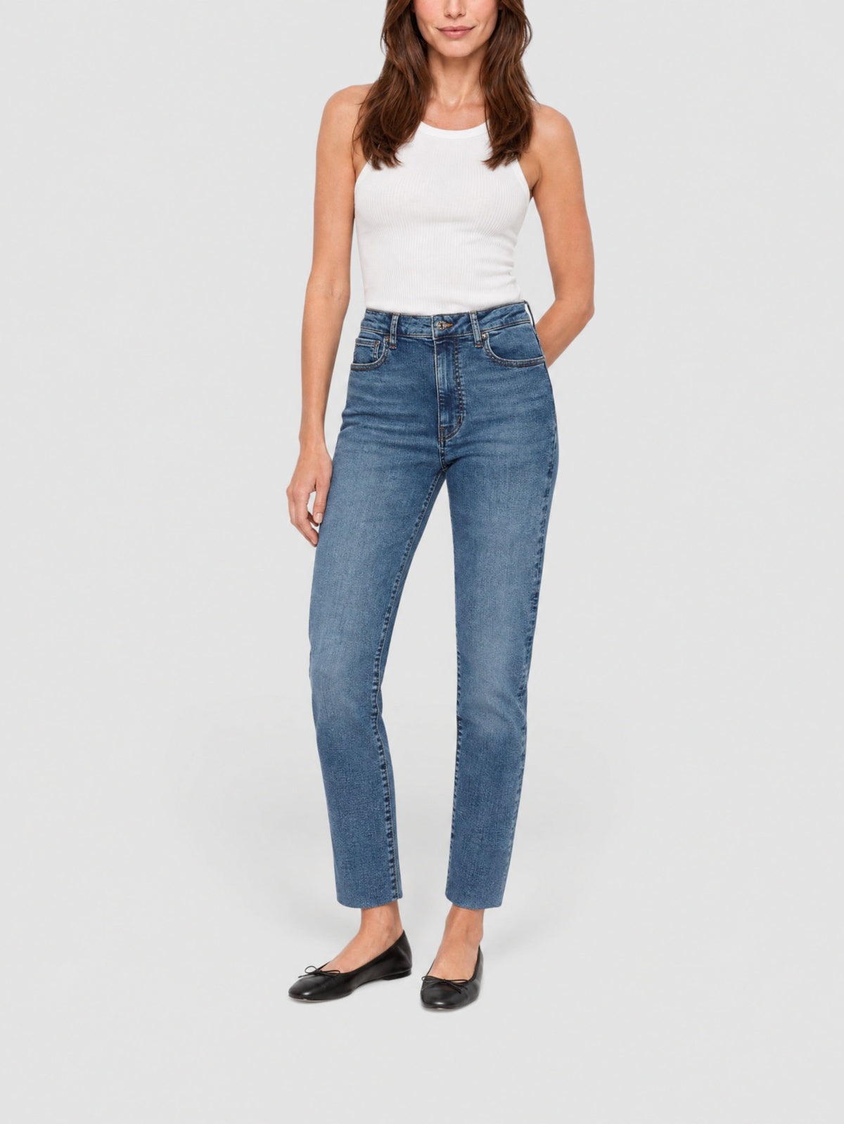 Straight-leg denim trousers - Canals