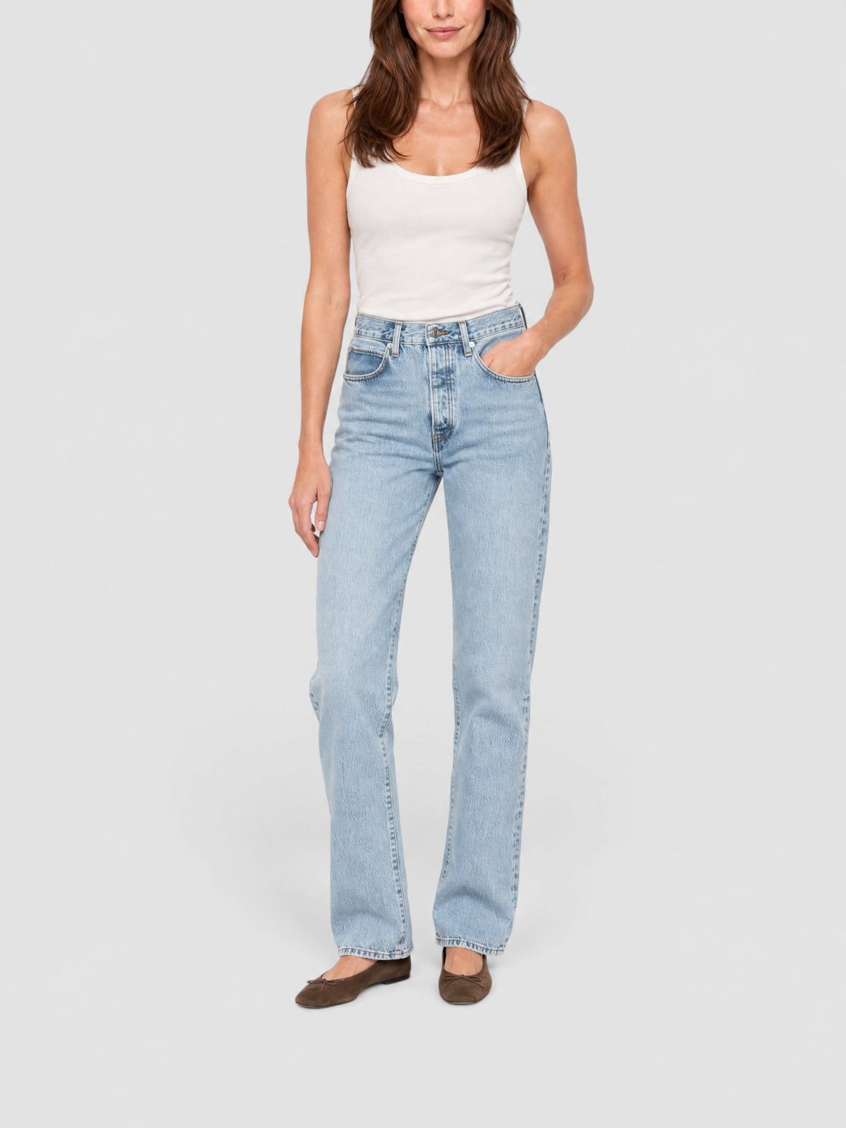 Vertical denim trousers - Johanna