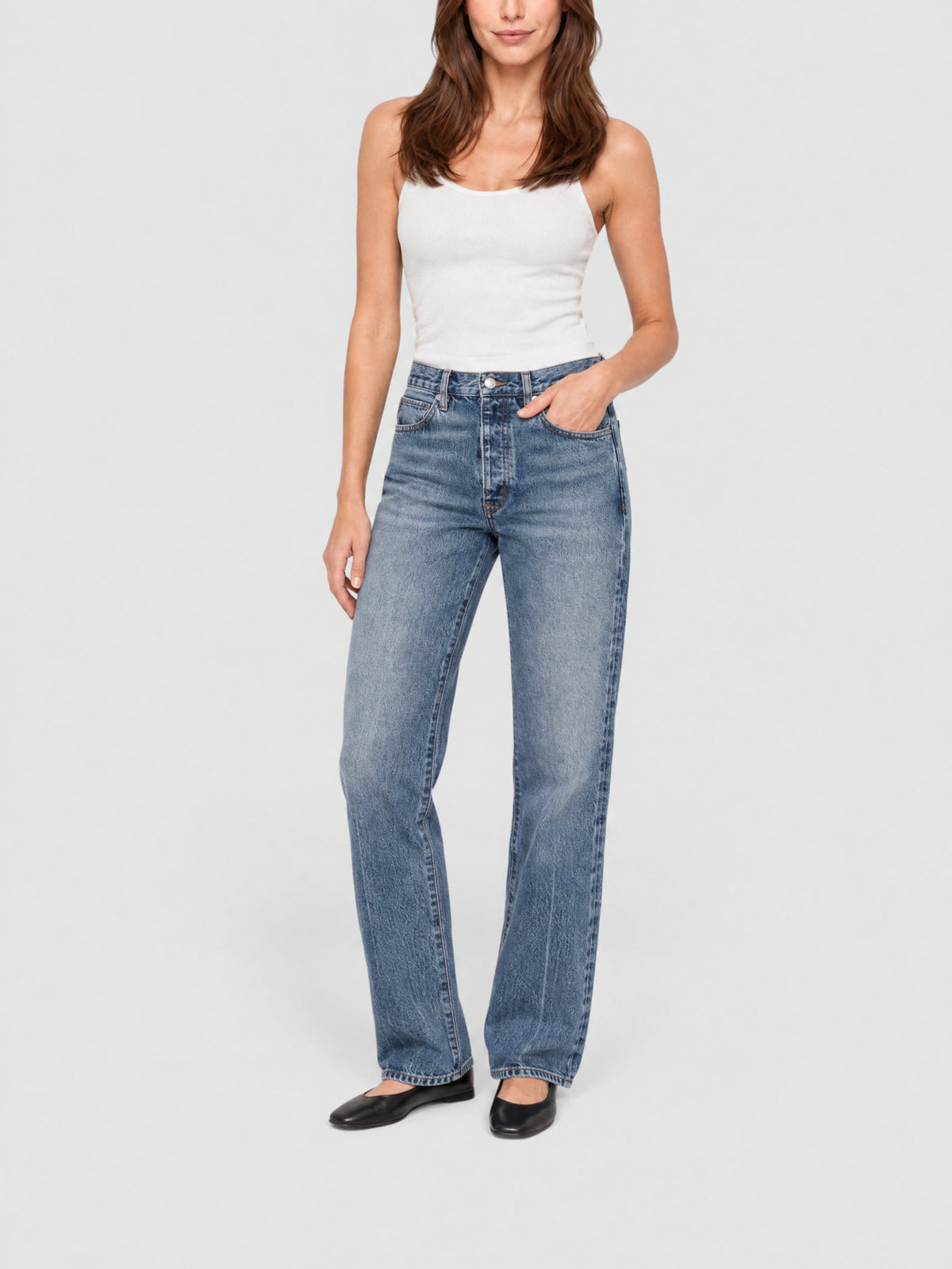 Vertical denim trousers - Knock Out