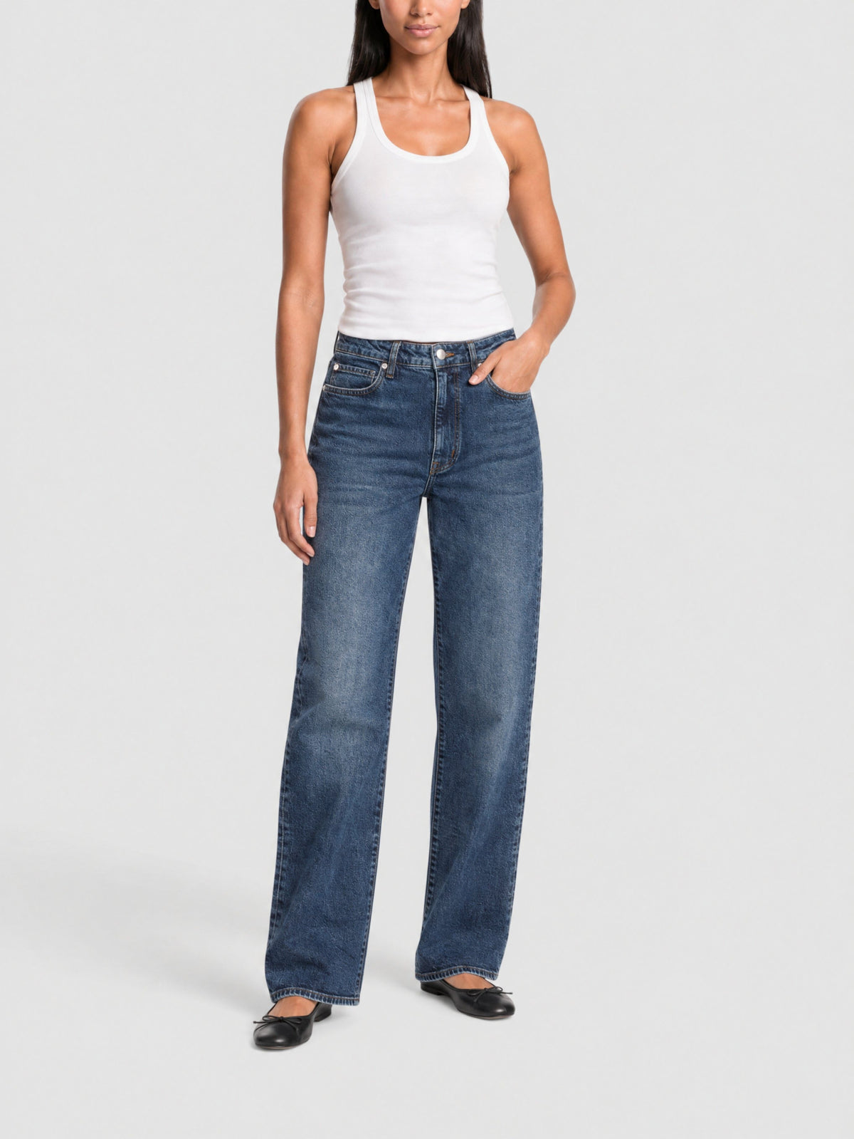 Pantalon Wide en denim - Rival
