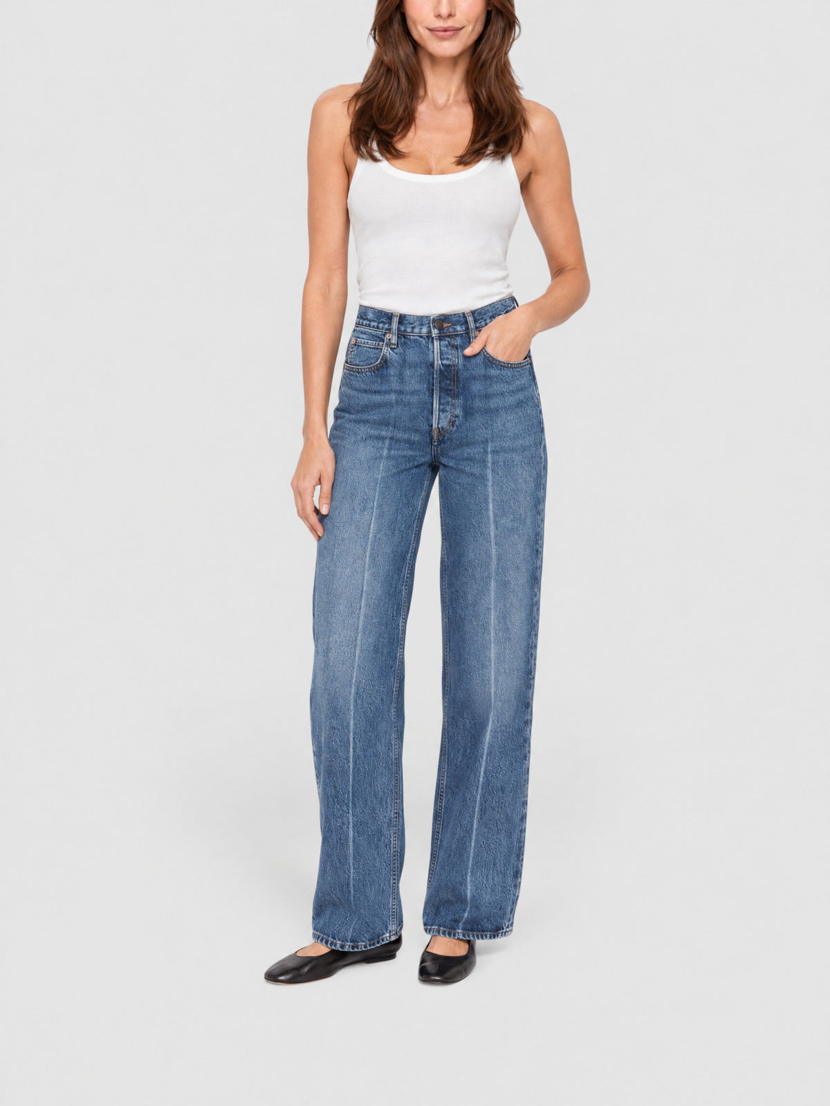 Pantalon Pixie Collegiate en denim - Galactic