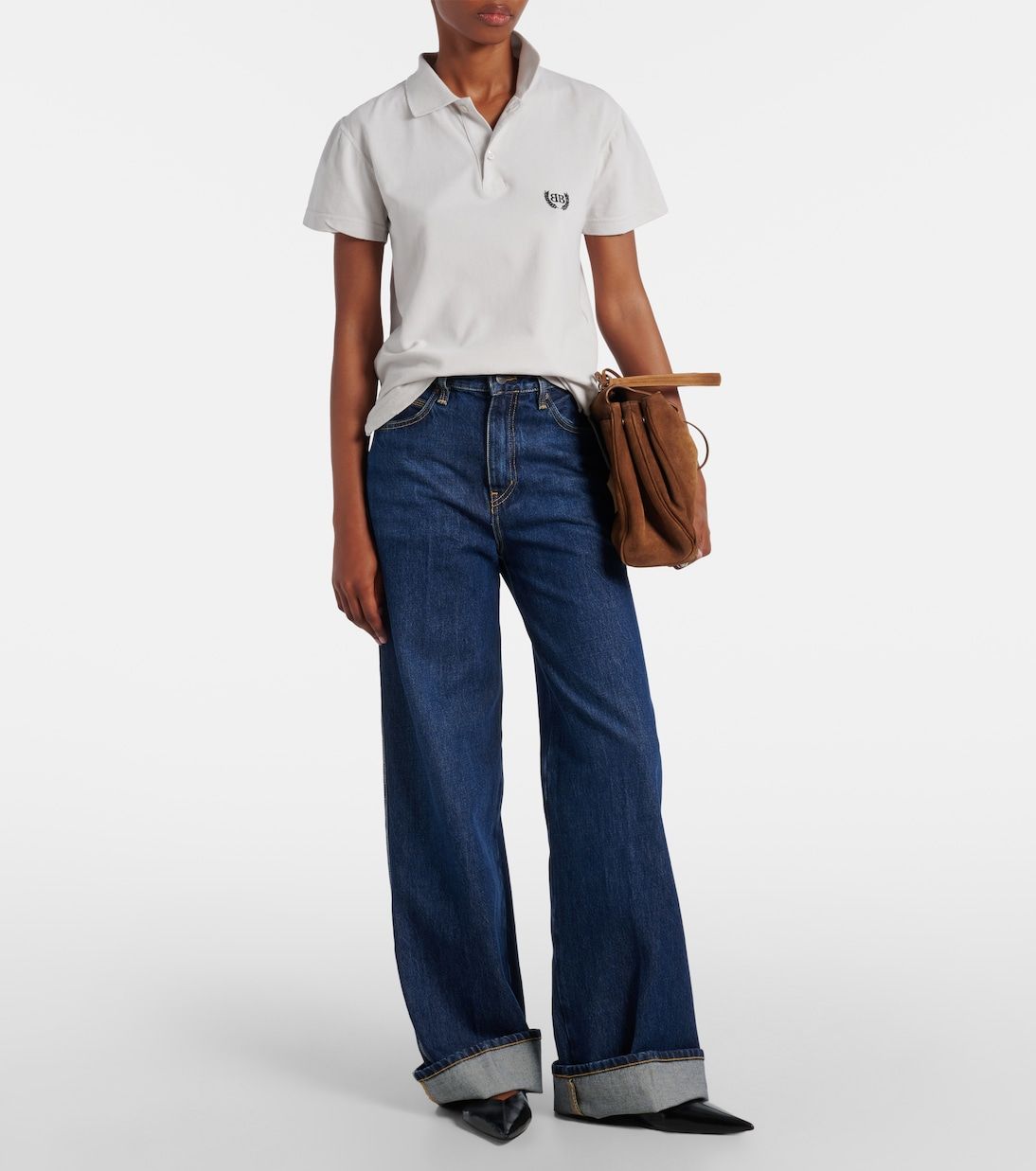 Pantalon Cuffed Wide en denim - Spencer