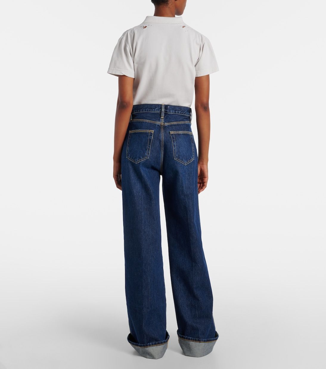 Pantalon Cuffed Wide en denim - Spencer