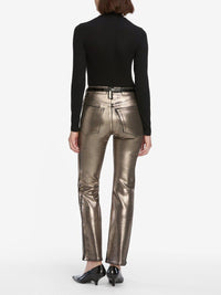 Pantalon Reboot Crop en denim - Champagne Coated