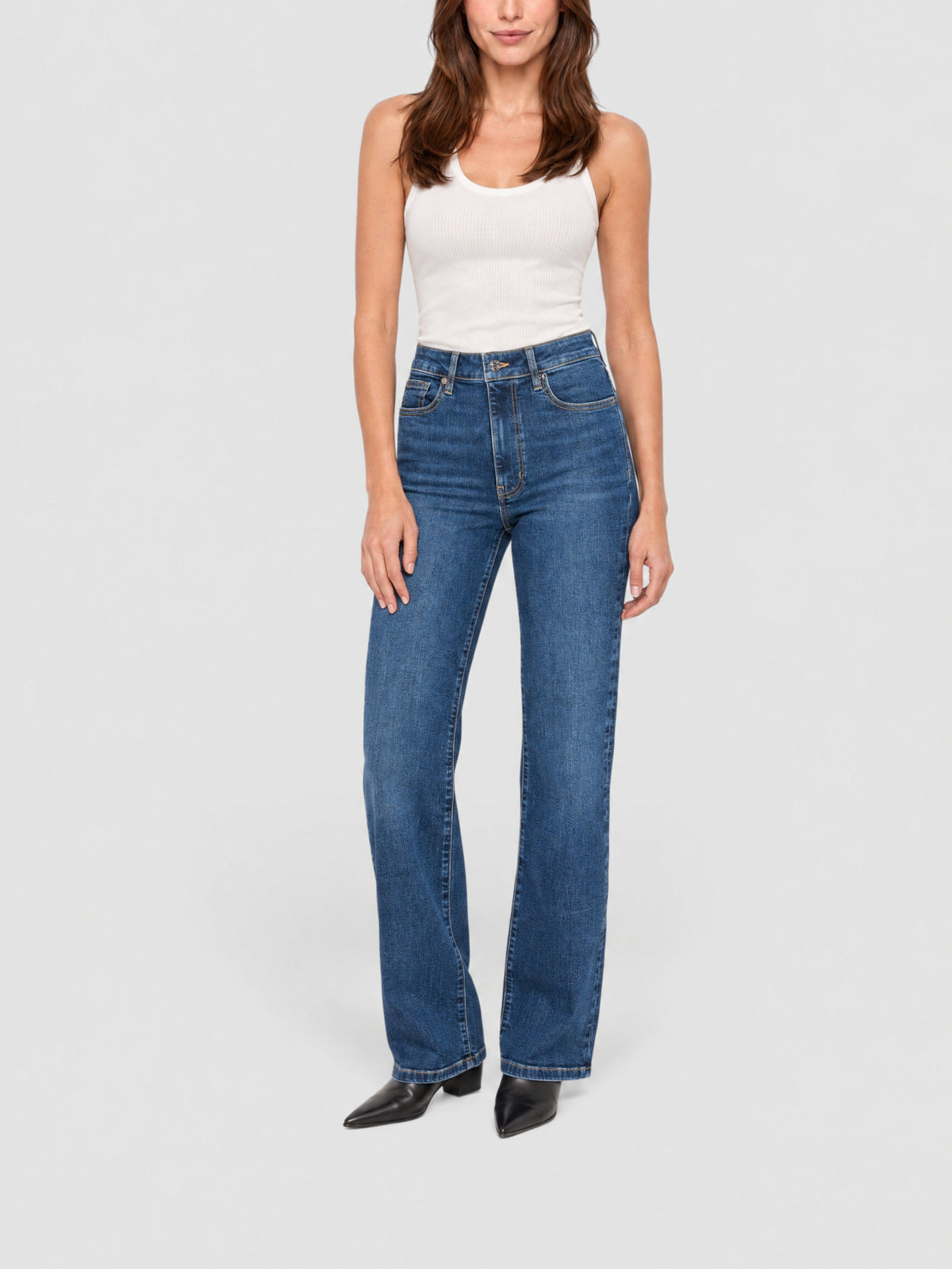Pantalon Reboot Crop en denim - Femma