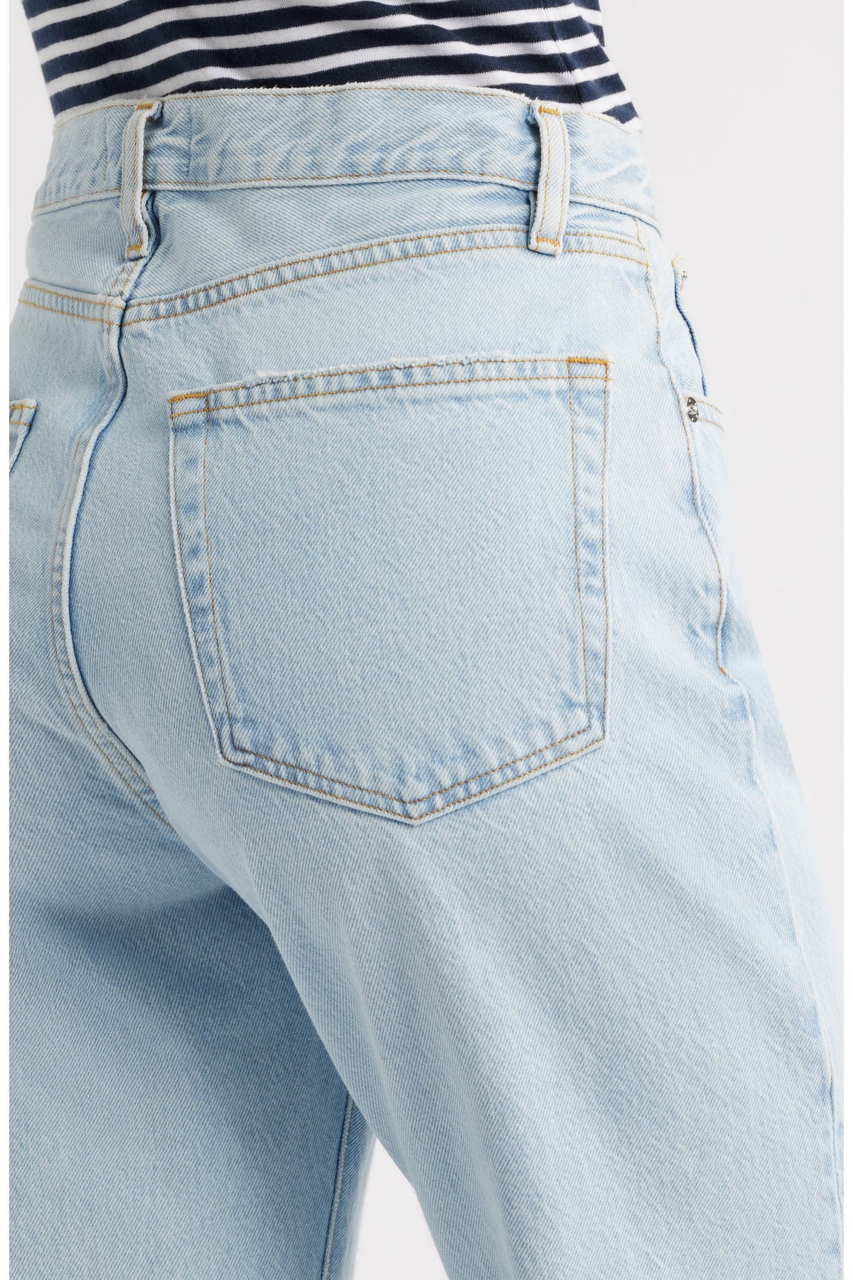 Lax denim trousers - Wisp Raw Fray