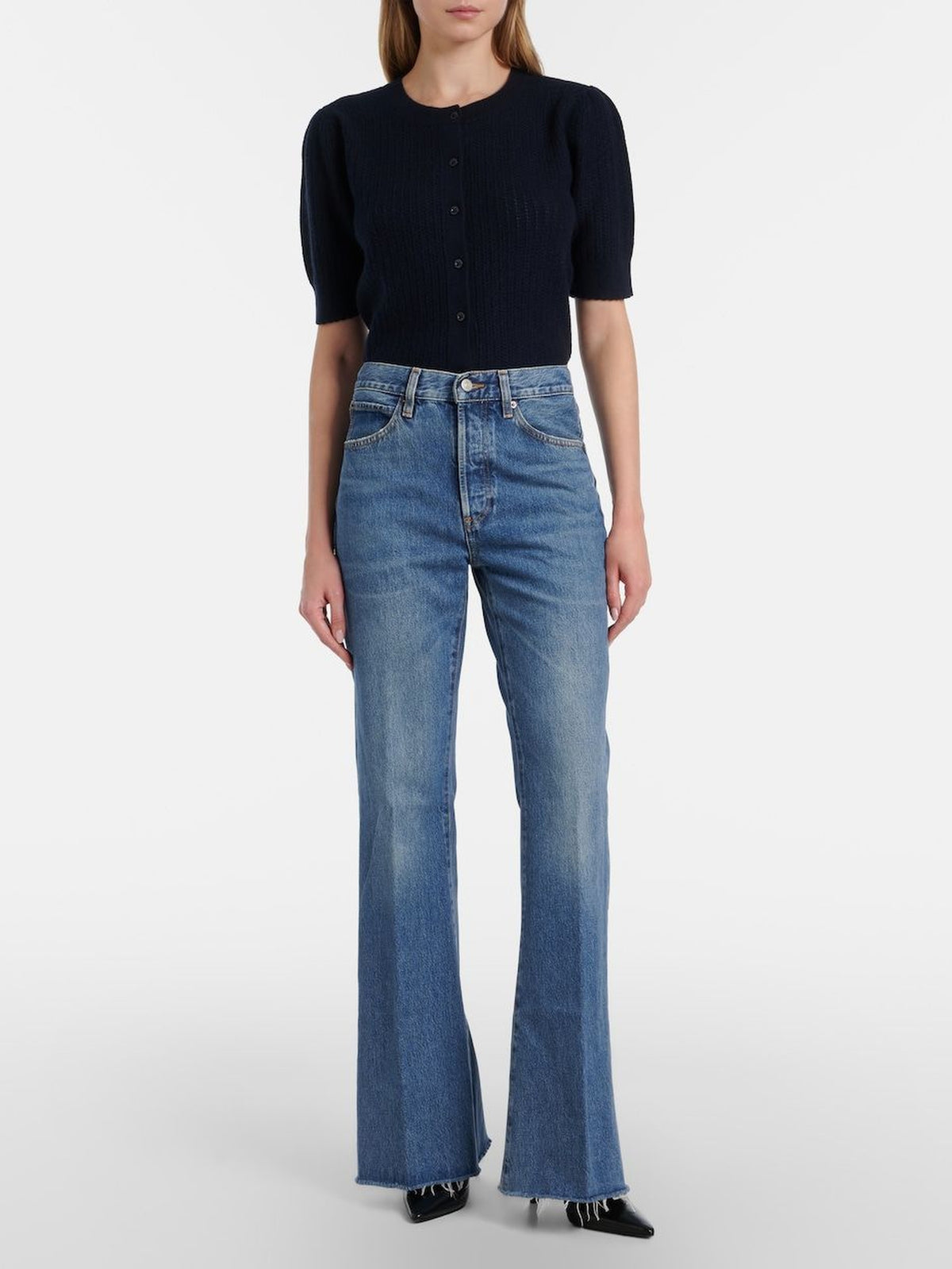 Lax denim trousers - Westbury Raw Fray