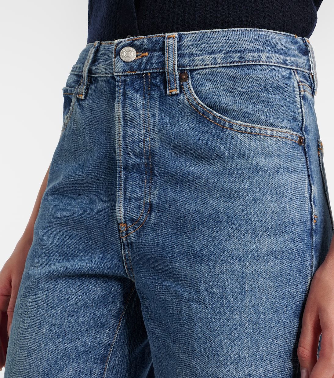 Lax denim trousers - Westbury Raw Fray