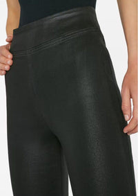 Pantalon Jetset Flare en denim - Noir Coated