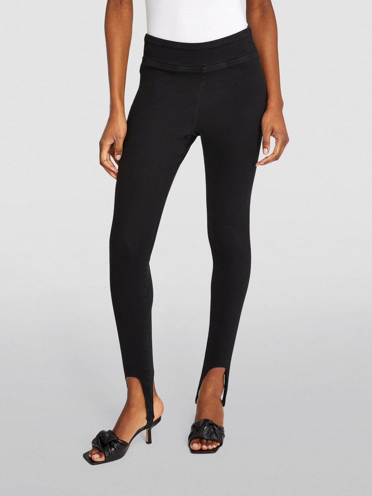 Pantalon Jetset Stirrup en denim - Sheen Noir
