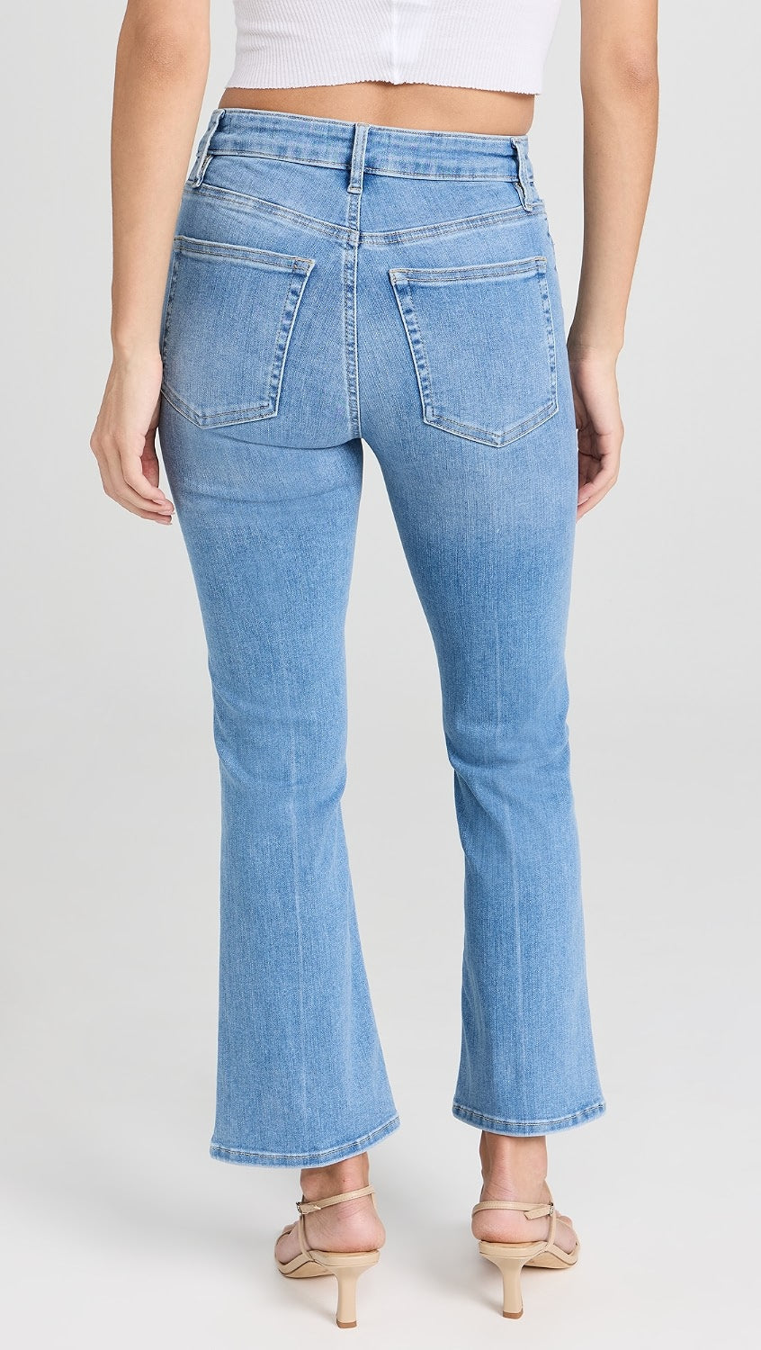 Pantalon Crop Mini Boot en denim - Clearwater