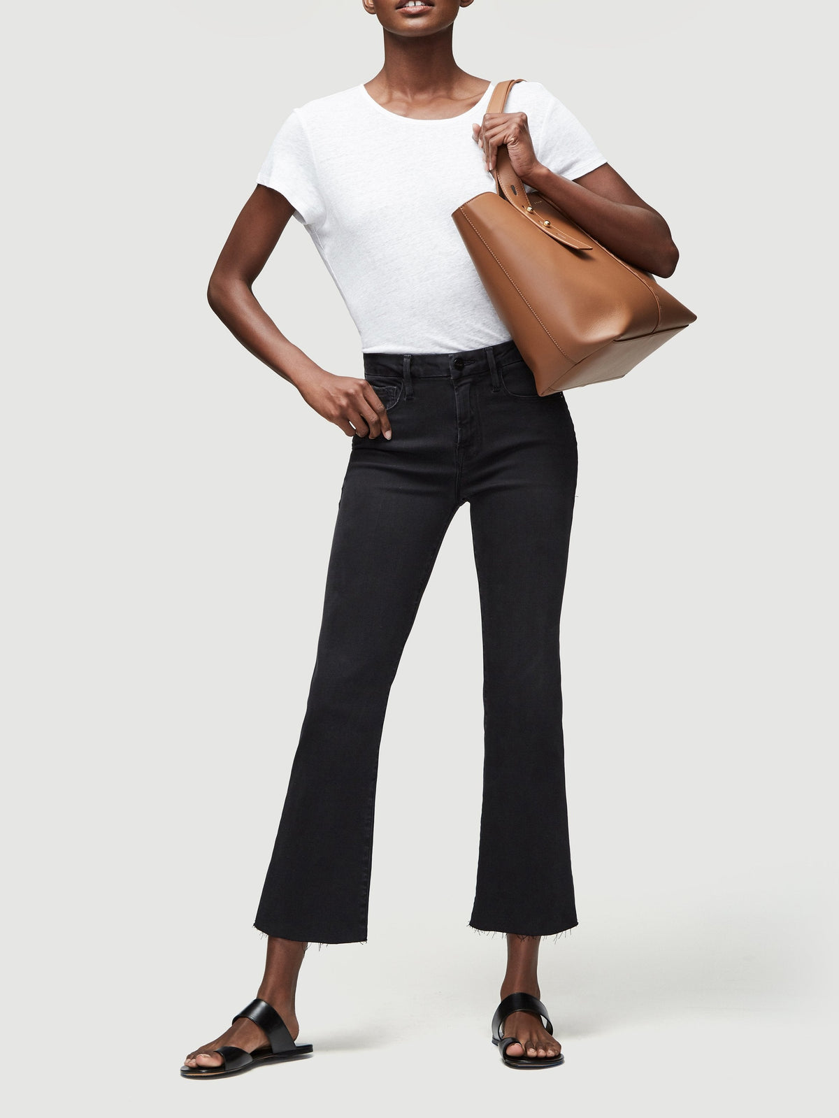 Flared denim trousers - Kerry
