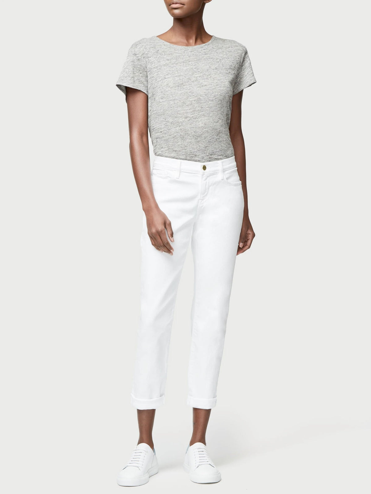 L'Homme denim trousers - White