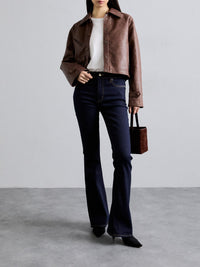 High-flare denim trousers - Stargirl