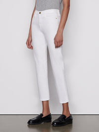 High Straight denim trousers - White