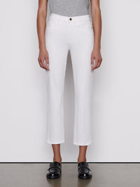 High Straight denim trousers - White