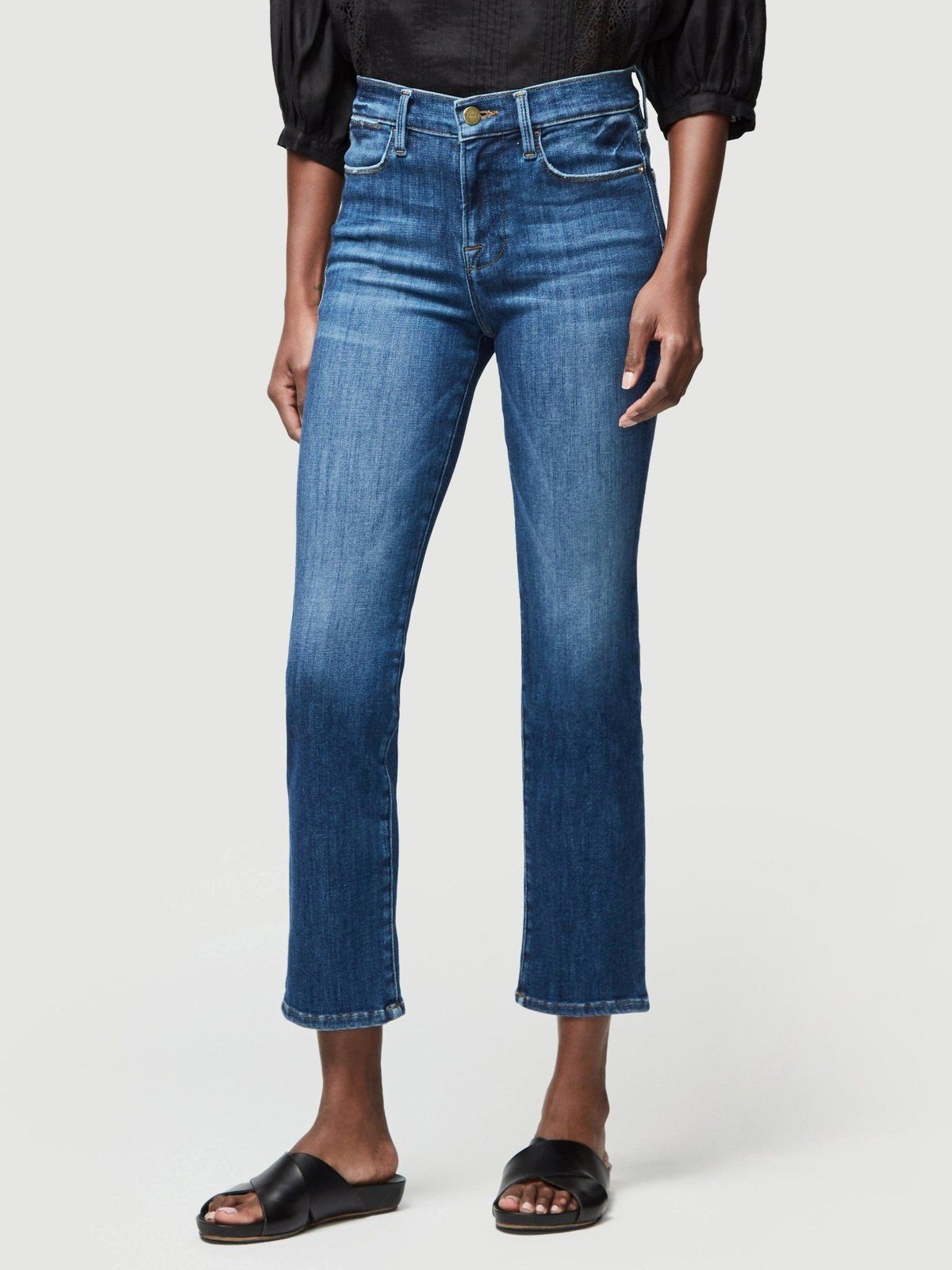 High Straight denim trousers - Bestia