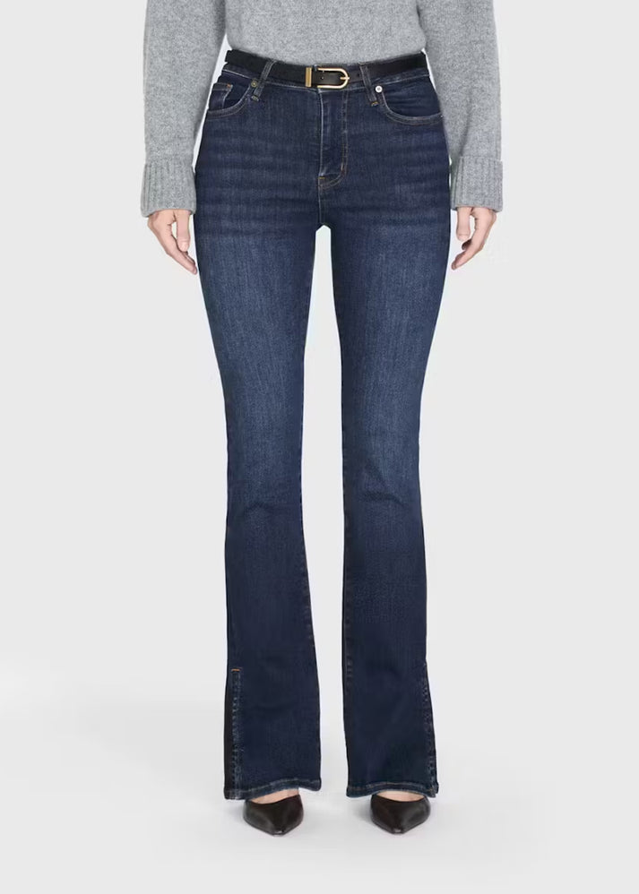 Pantalon Mini Boot à fente en denim - Moonflower