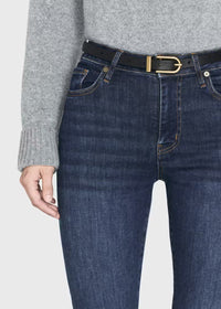 Pantalon Mini Boot à fente en denim - Moonflower
