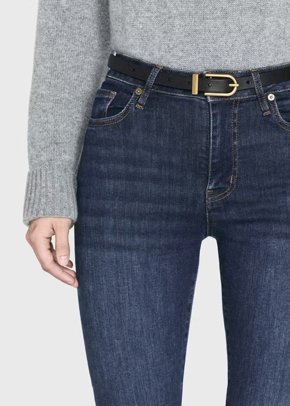 Pantalon Mini Boot à fente en denim - Moonflower