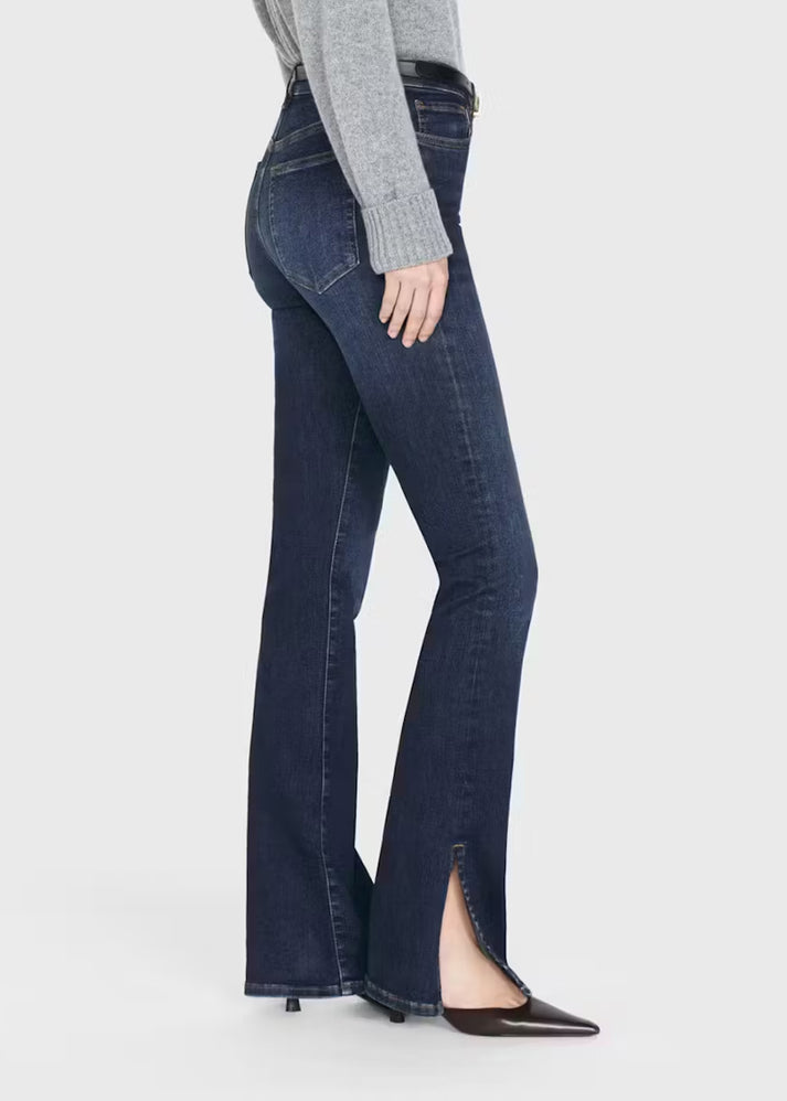 Pantalon Mini Boot à fente en denim - Moonflower