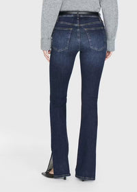 Pantalon Mini Boot à fente en denim - Moonflower