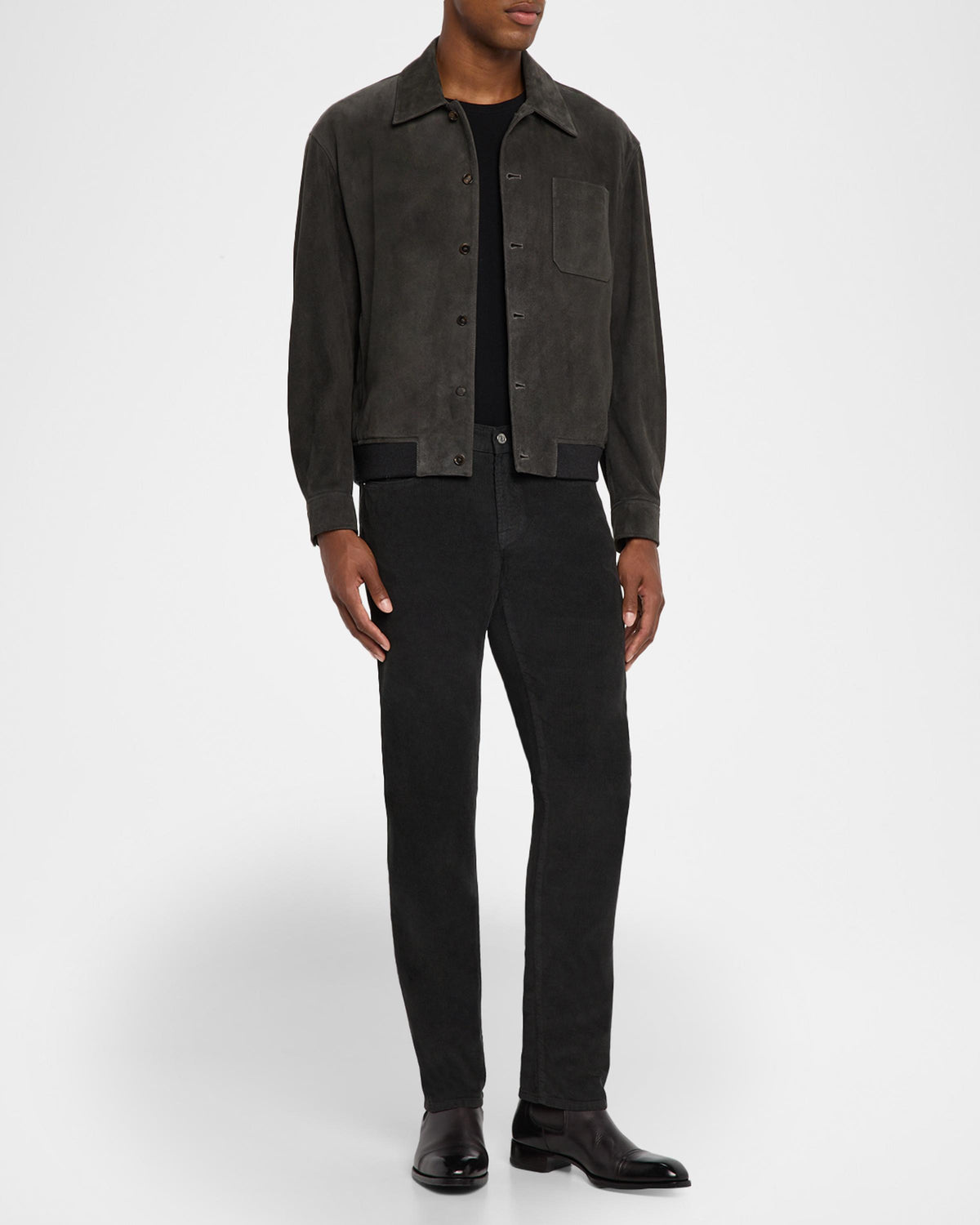 Pantalon L'Homme Slim Corduroy en denim - Dark Navy