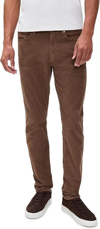 L'Homme Slim-Fit Corduroy Trousers in Denim - Dark Taupe