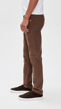 L'Homme Slim-Fit Corduroy Trousers in Denim - Dark Taupe