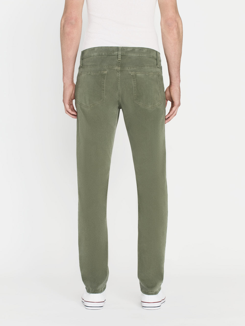 L'Homme Slim-fit denim trousers - Garage Dry Sage
