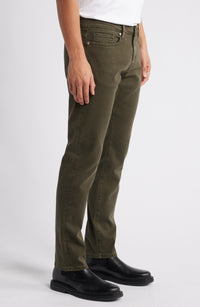 L'Homme Slim-fit Denim Trousers - Garage Moss Green