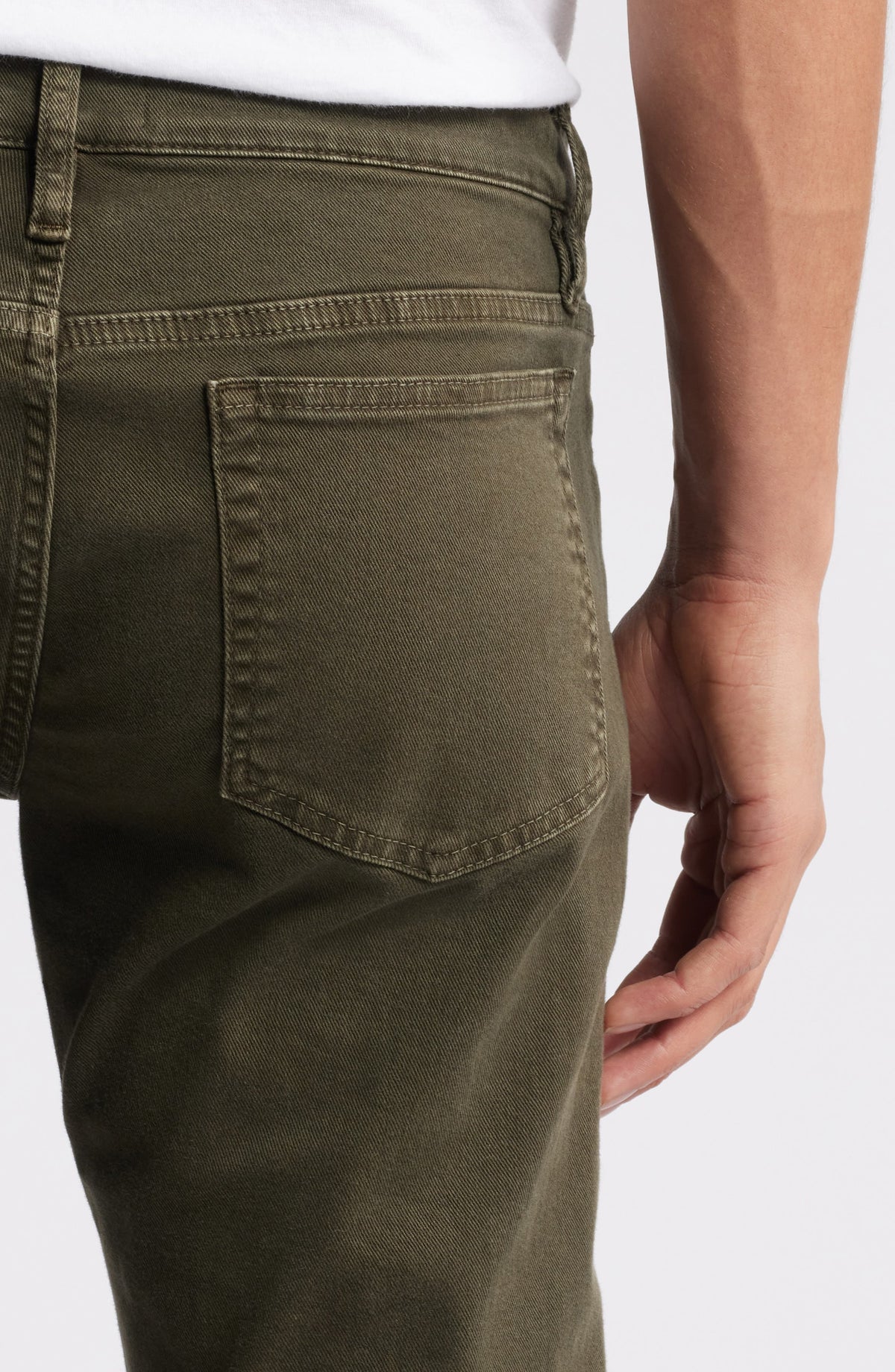L'Homme Slim-fit Denim Trousers - Garage Moss Green