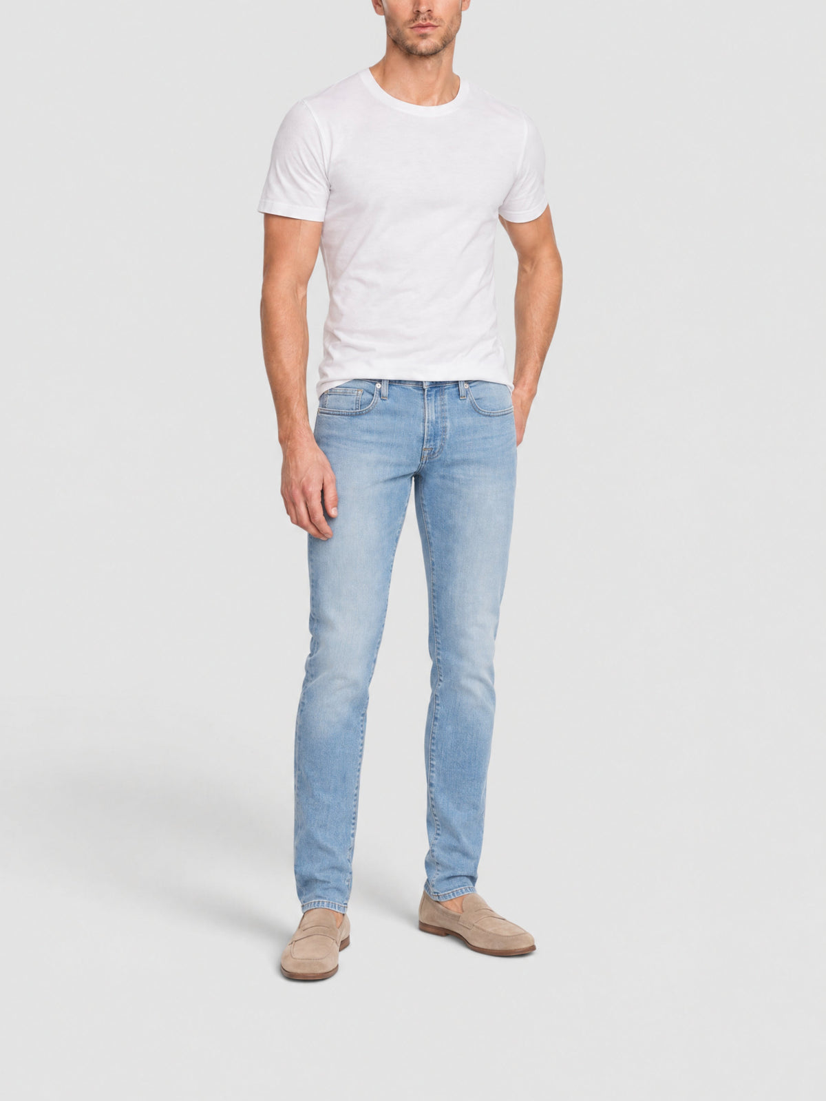 L'Homme Slim-fit denim trousers - Spring City