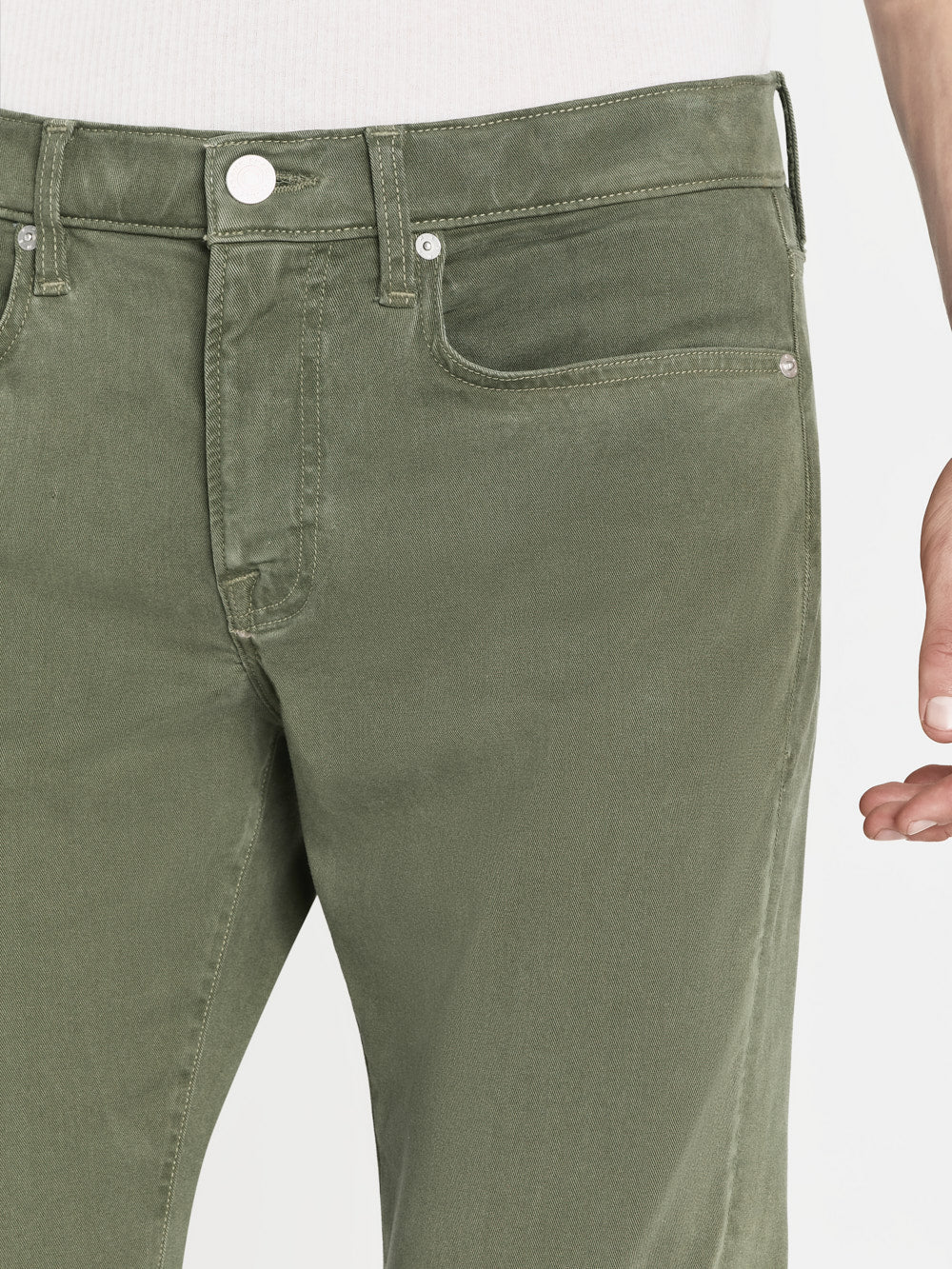 Pantalon L'Homme Slim Brushed Twill en denim - Bay Leaves