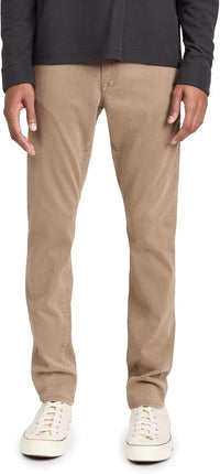 L'Homme Slim Brushed Twill Denim Trousers - Dark Khaki