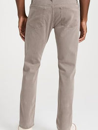 L'Homme Slim Brushed Twill Denim Trousers - Dusty Grey